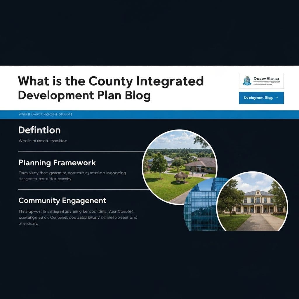 what is county integrated development plan