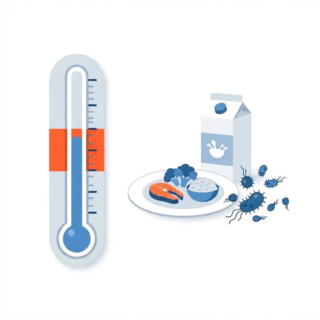 Which Food Is at a Temperature That Allows Bacteria to Grow