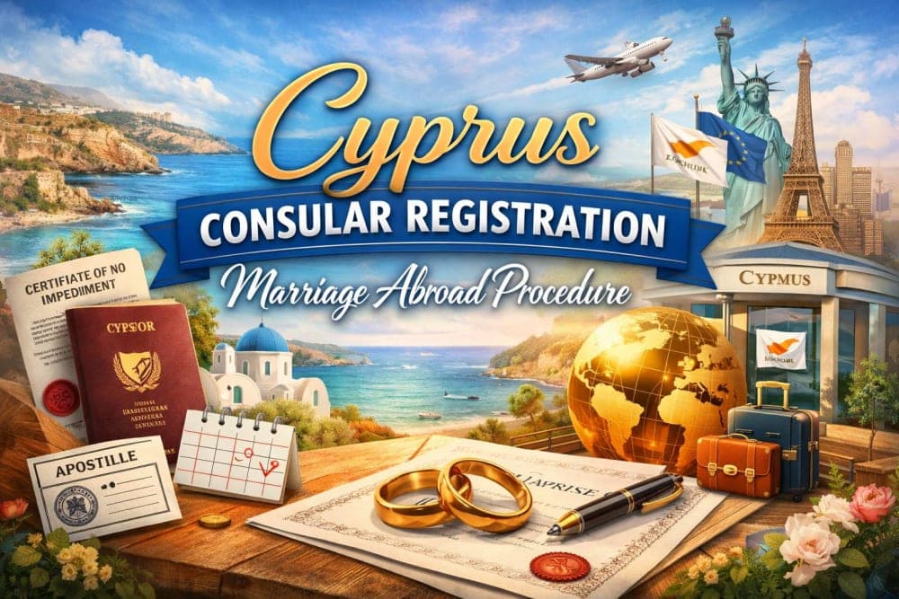 Cyprus Consular Registration Marriage Abroad Procedure