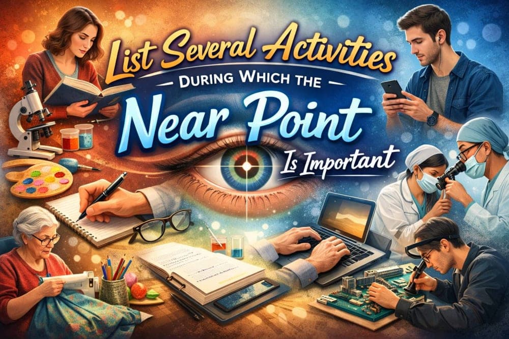 List Several Activities During Which the Near Point Is Important