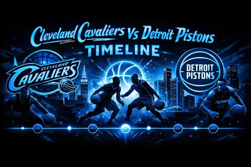 Cleveland Cavaliers Vs Detroit Pistons Timeline