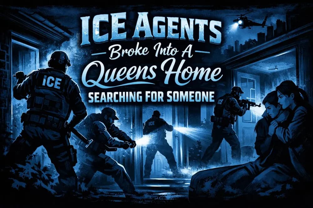 Ice Agents Broke Into A Queens Home Searching For Someone