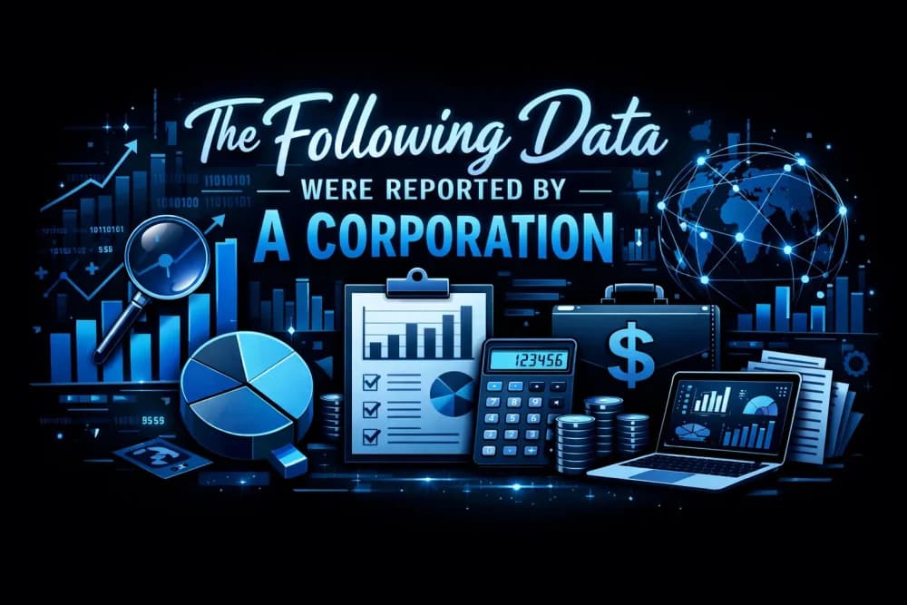 The Following Data Were Reported By A Corporation