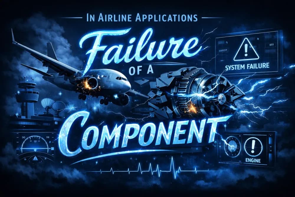 In Airline Applications Failure Of A Component