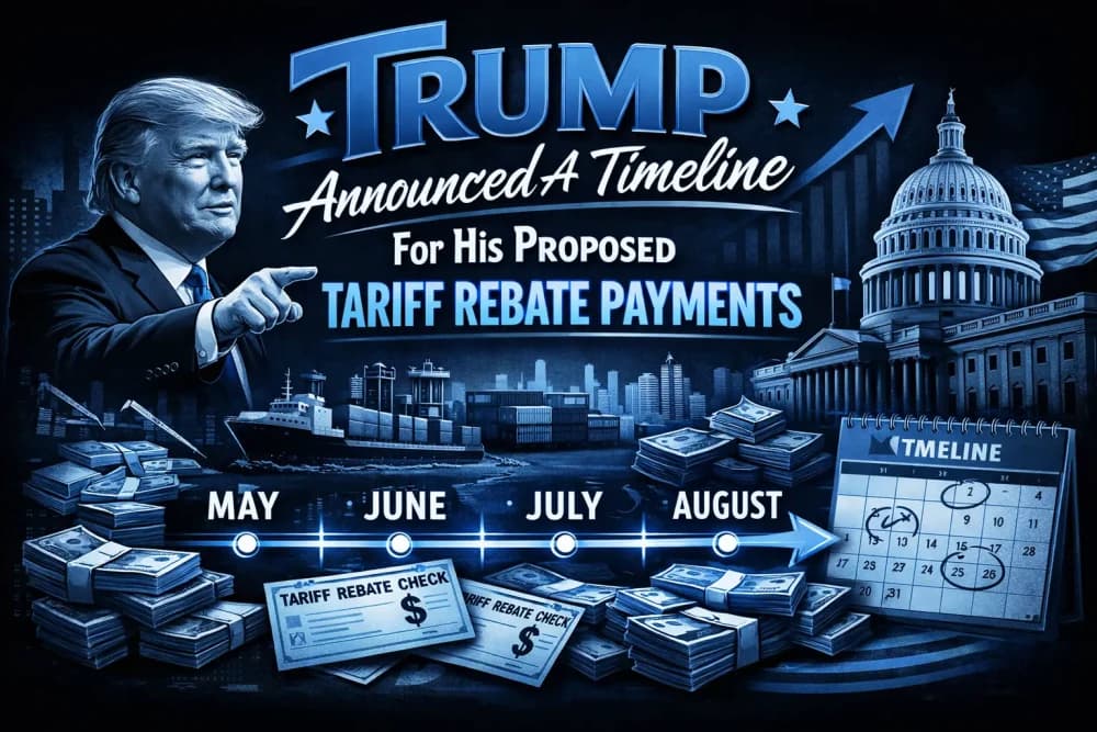 Trump Announced A Timeline For His Proposed Tariff Rebate Payments