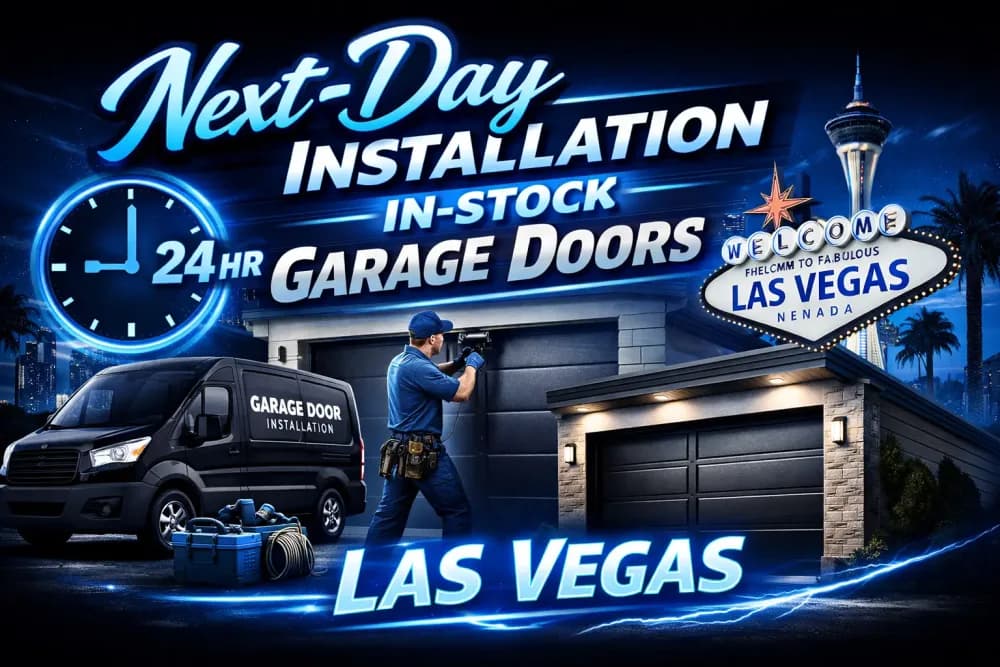 Next-Day Installation In-Stock Garage Doors Las Vegas