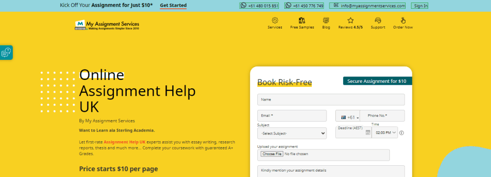 My Assignment Services UK logo